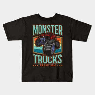 Monster Truck are my Jam Vintage Trucker Kids T-Shirt
